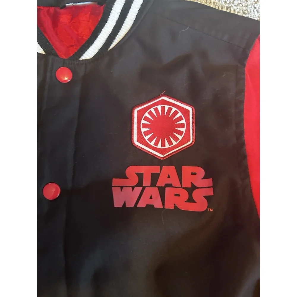 Star Wars Kylo Ren Kids Jacket 7/8 Disney Store Black Red‎ Sith Lord Preppy